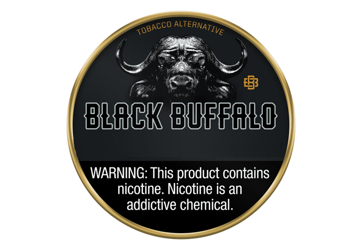 Black Buffalo nicotine pouches smokeless tobacco alternative for adult nicotine users Power Slap Branden Bordeaux